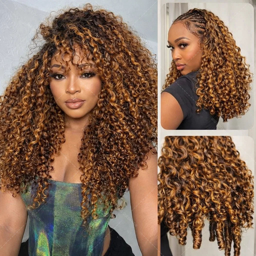 Crochet Braiding Hair - P427 하이라이트 버마산 곱슬깃털 크로셰 헤어,