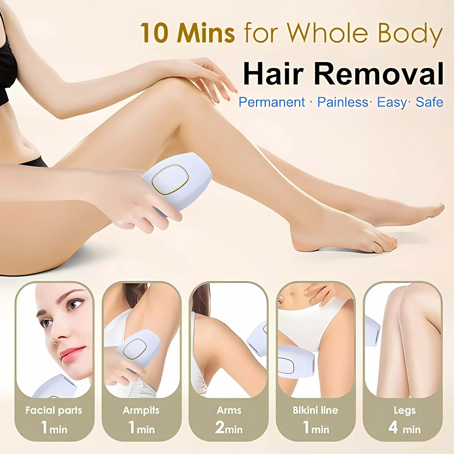가정용 스마트 핸드헬드 레이저 제모기 LED 조명 남녀 - From Home Hair Care 리뷰 및 가격