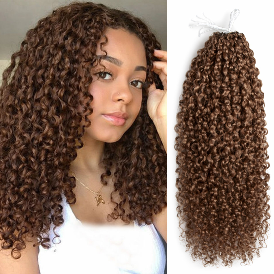 프리 루프드 미라클 노트스 브라운 페더 크로셰 100% - Crochet Braiding Hair 리뷰 및 가격