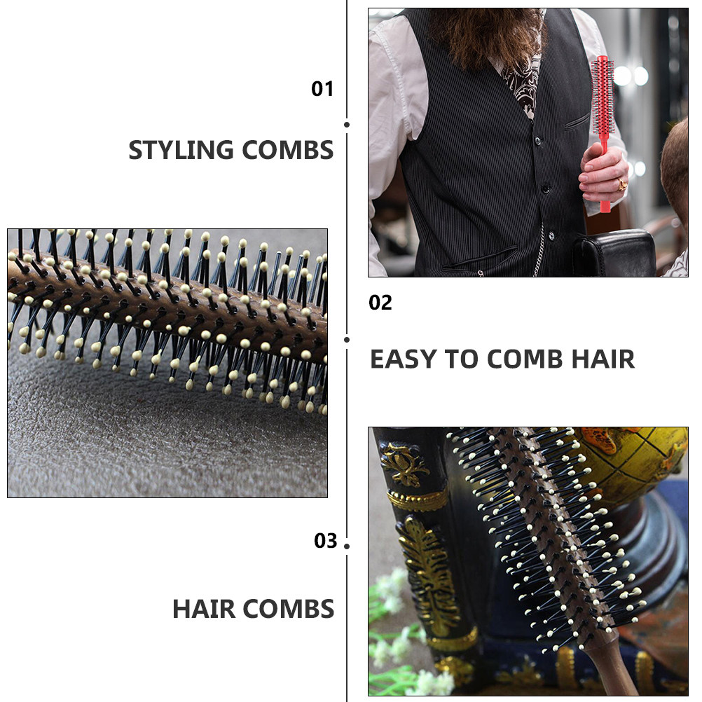 4Pcs 헤어 롤러 빗 헤어 케어 살롱용 터프한 미용  - Hair Care In Salon 리뷰 및 가격