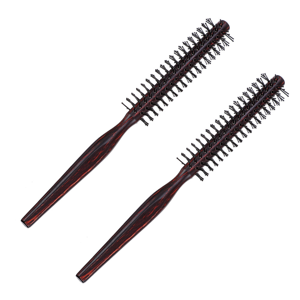 2Pcs 나무 라운드 헤어 브러시 컬링 빗 인체 공학적 - Hair Care In Salon 리뷰 및 가격