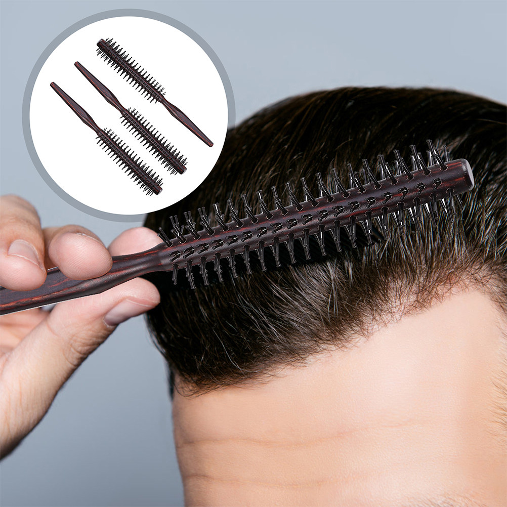 2Pcs 나무 라운드 헤어 브러시 컬링 빗 인체 공학적 - Hair Care In Salon 리뷰 및 가격
